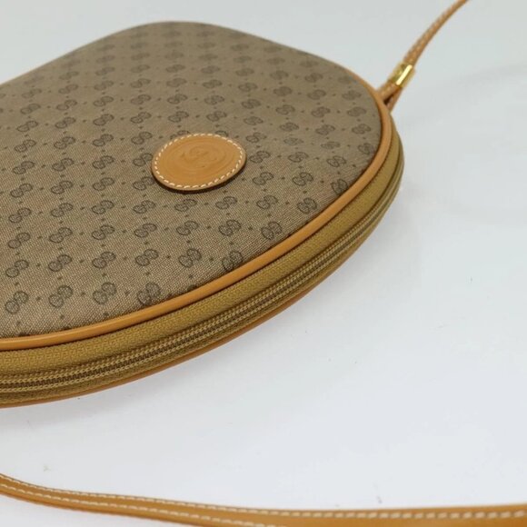 GUCCI Micro GG Supreme Shoulder Bag PVC Brown Gold - Picture 6 of 16